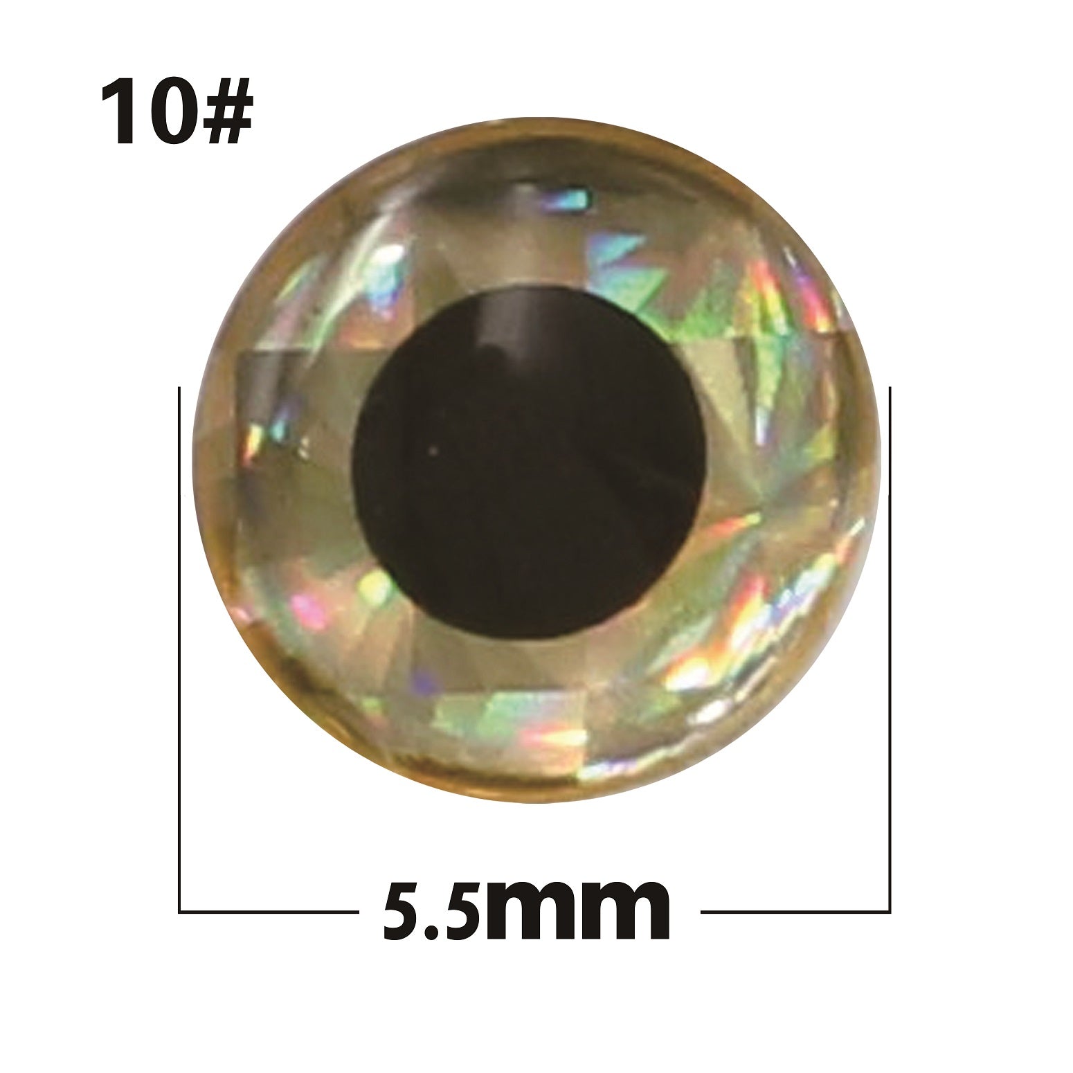 Bionic silver base with black eyes