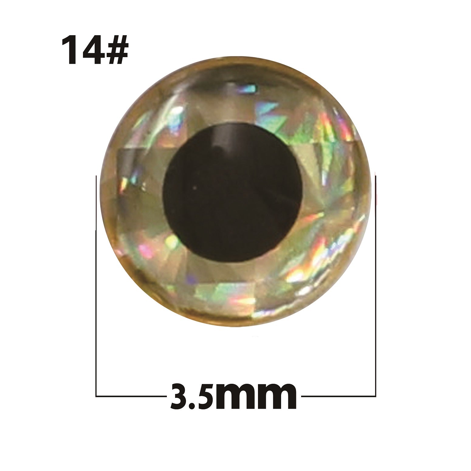 Bionic silver base with black eyes