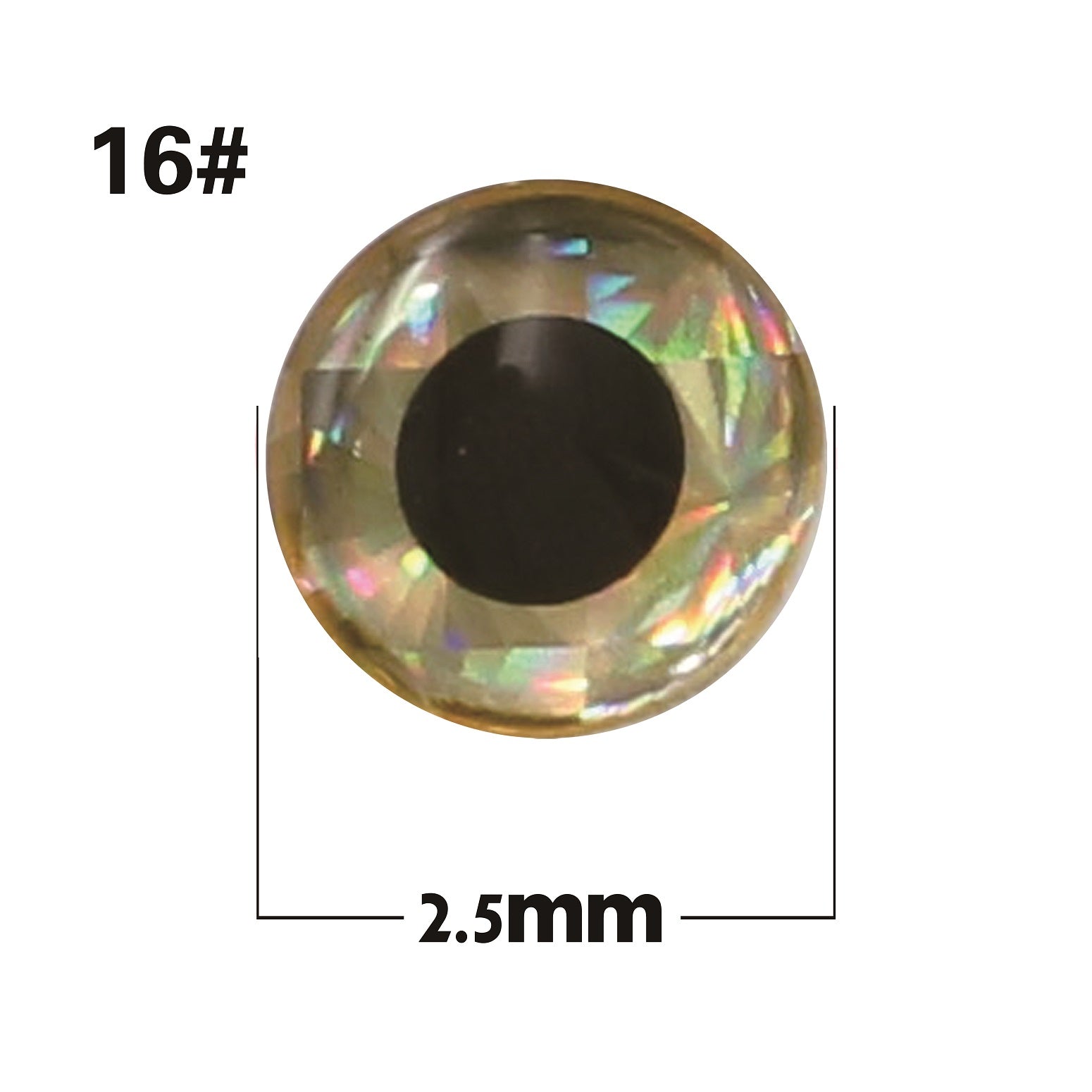 Bionic silver base with black eyes