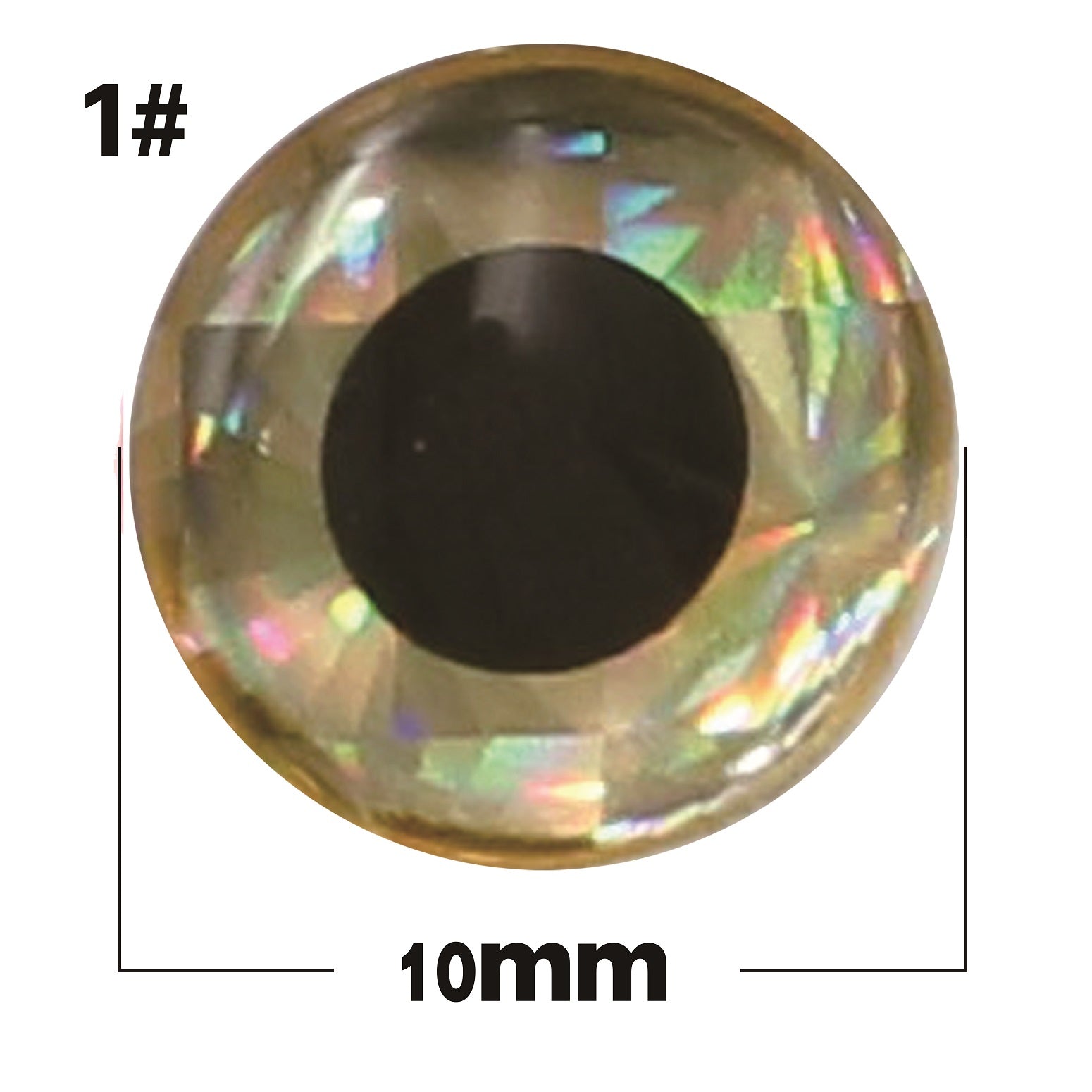 Bionic silver base with black eyes