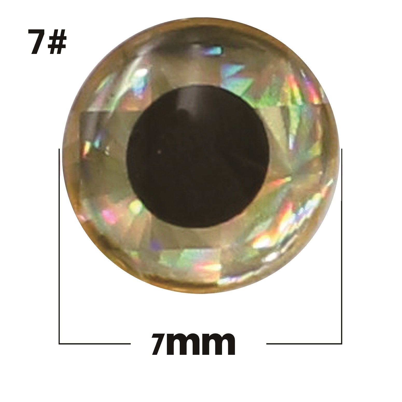 Bionic silver base with black eyes