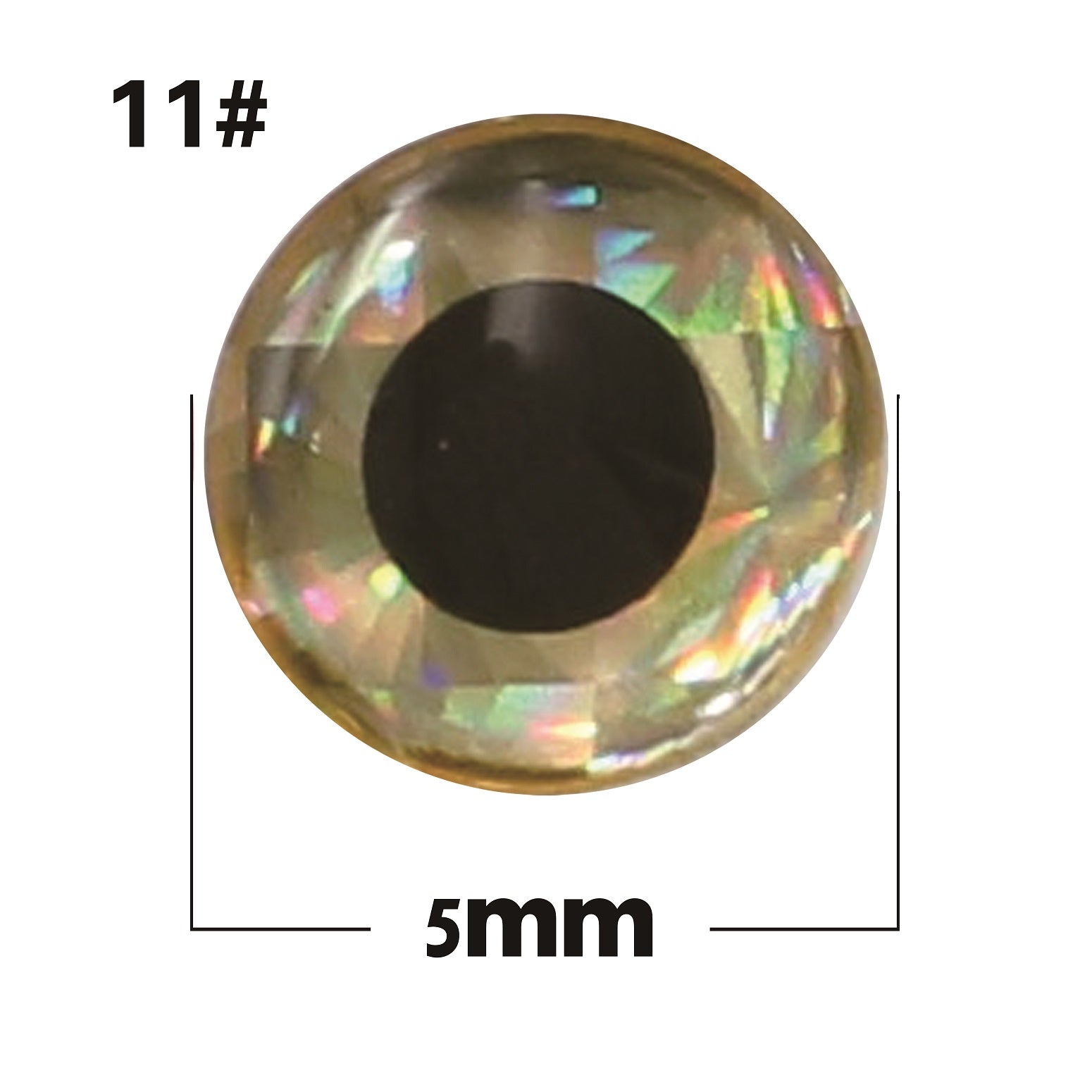 Bionic silver base with black eyes