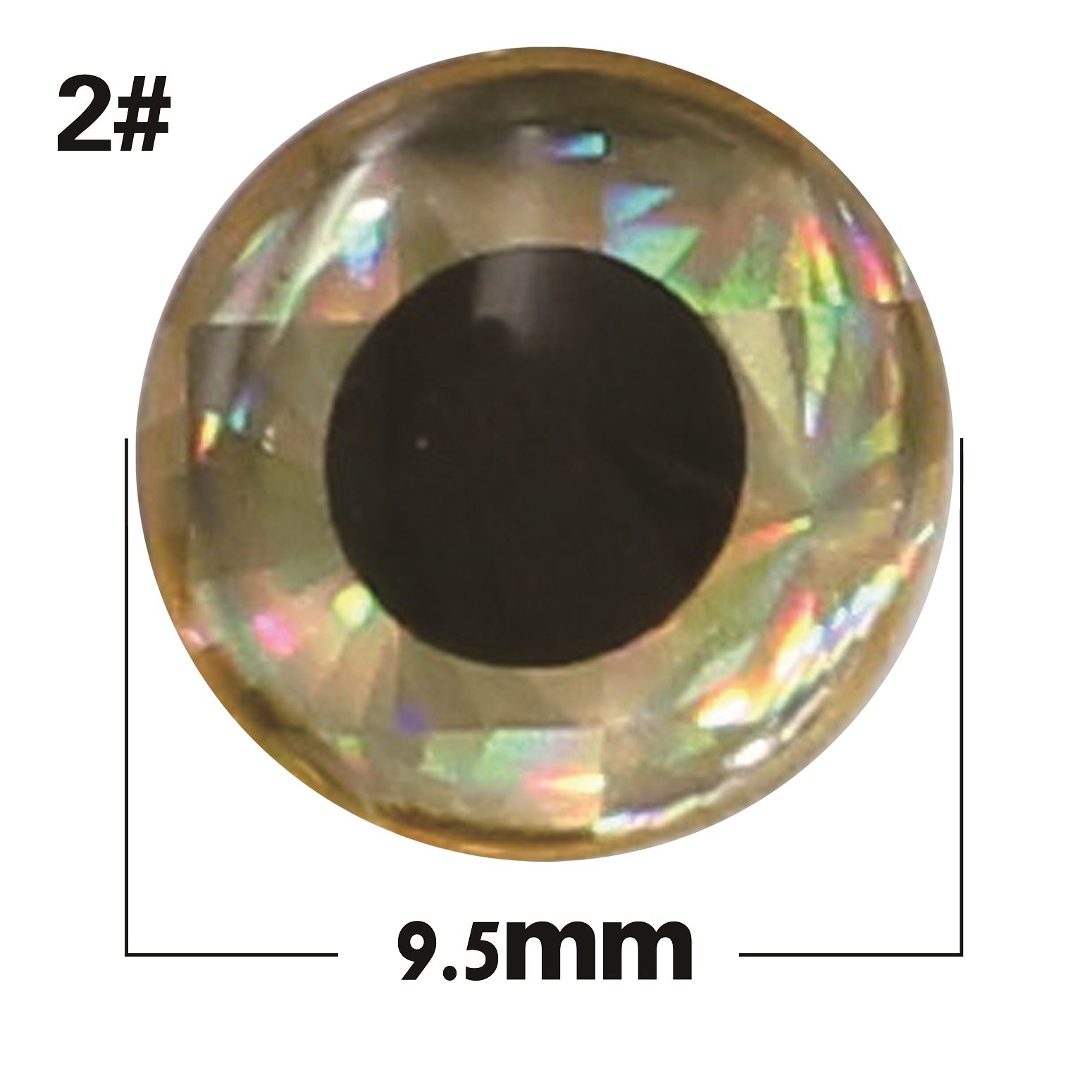 Bionic silver base with black eyes