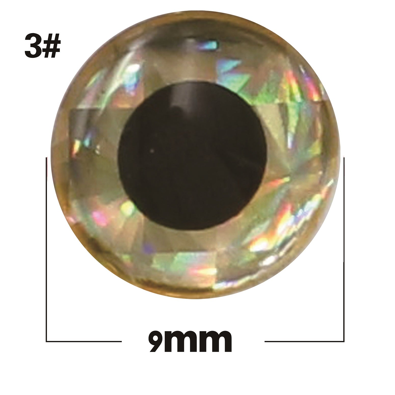 Bionic silver base with black eyes