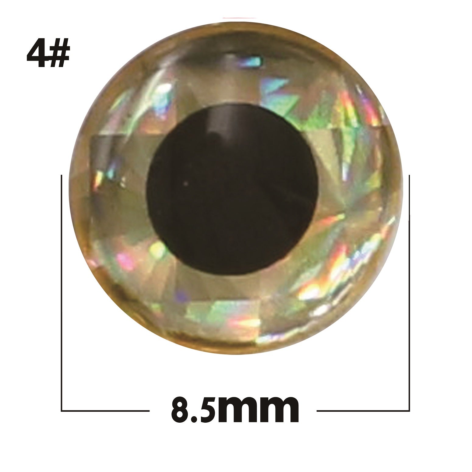 Bionic silver base with black eyes