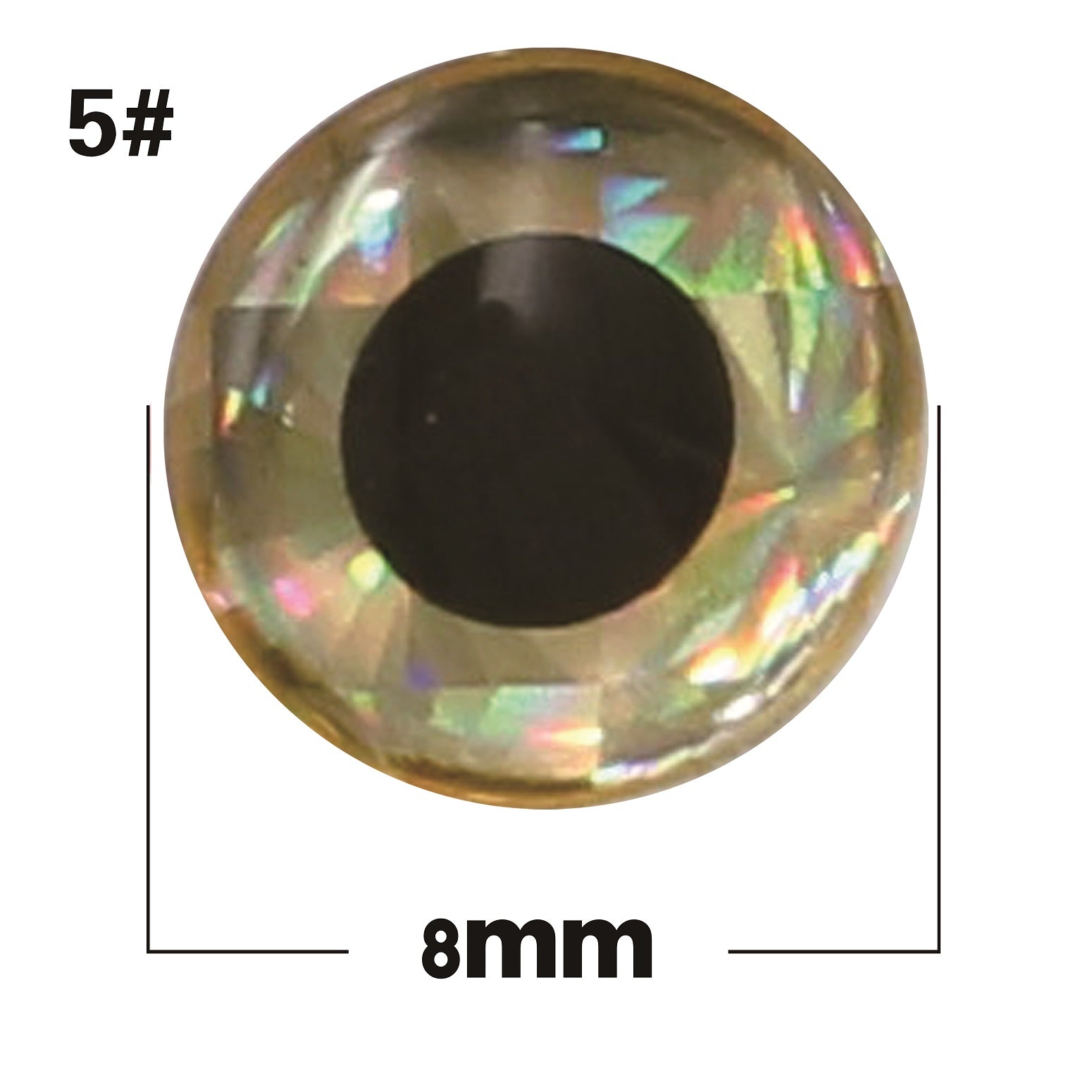 Bionic silver base with black eyes