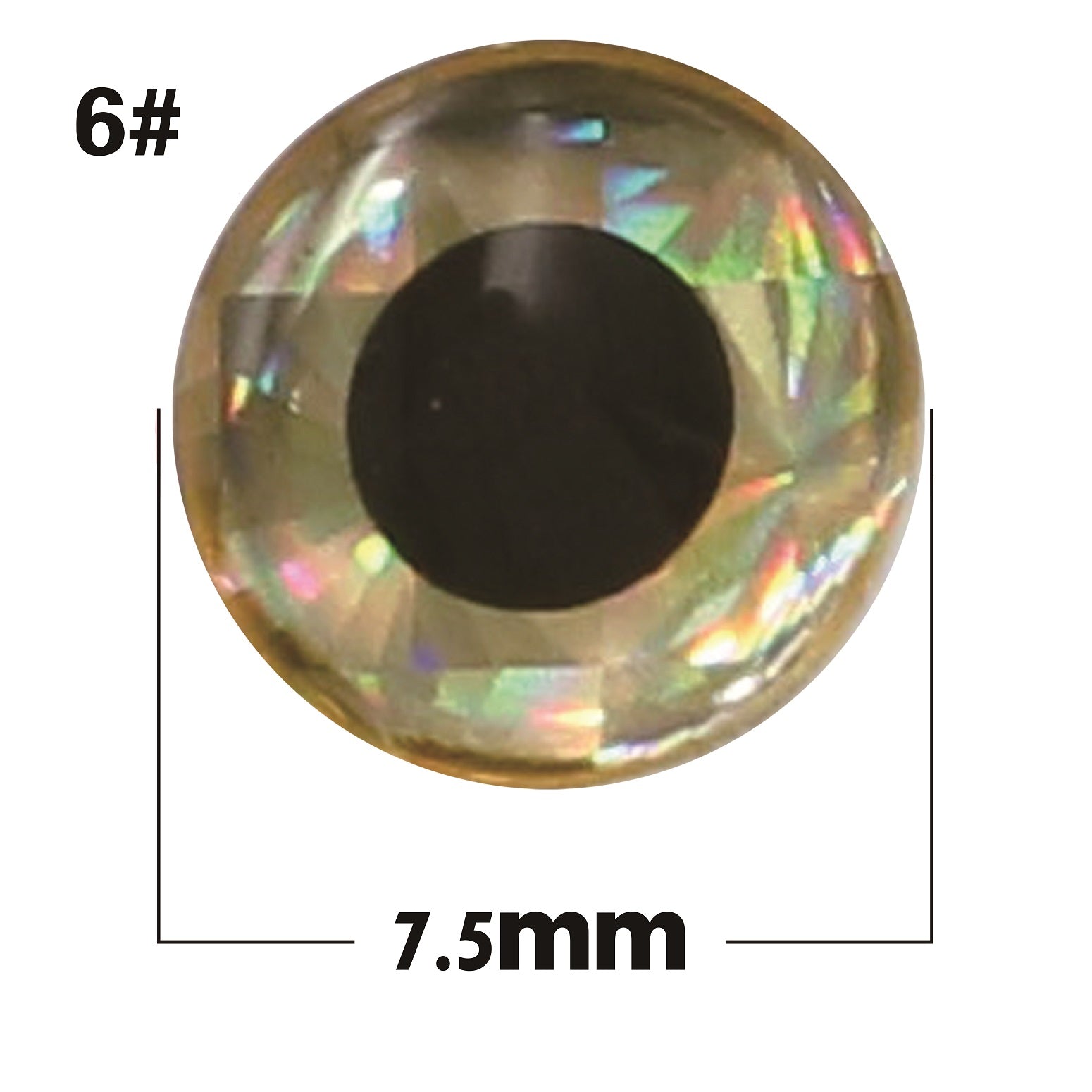 Bionic silver base with black eyes