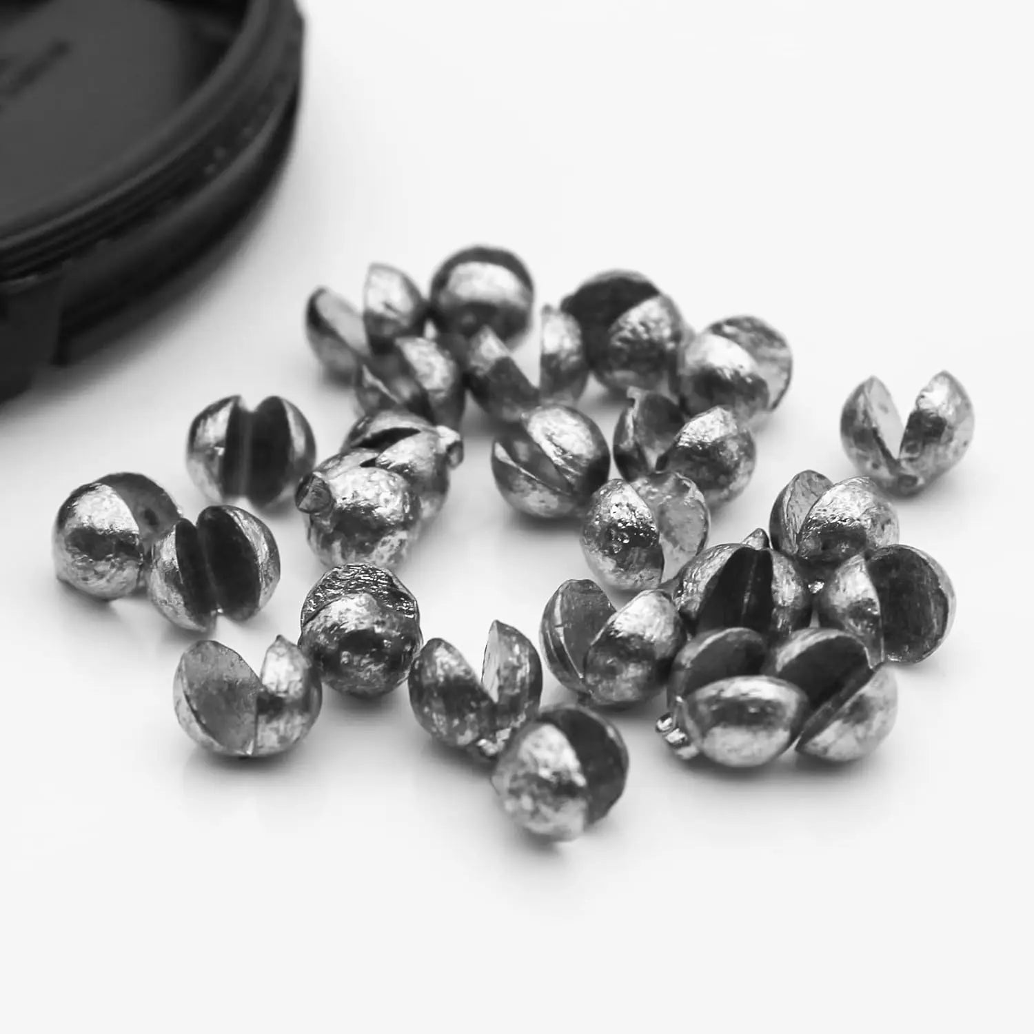 205pcs/117pcs/78pcs Weight Sinkers 5 Sizes/6 Sizes Lead Weights Round Split Shot Sinker Removable Fishing Weights Sinkers